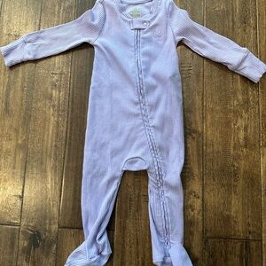 GAP Lavender Ribbed Footed Pajamas